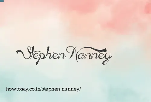 Stephen Nanney