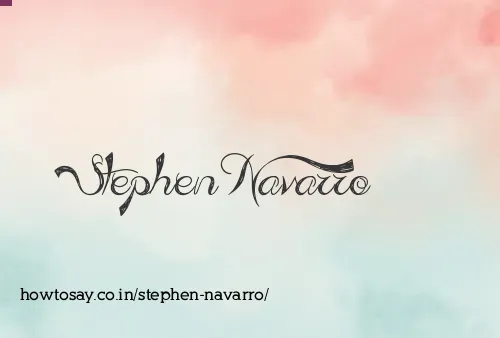 Stephen Navarro