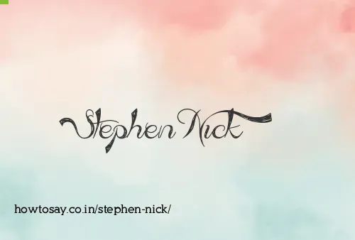 Stephen Nick