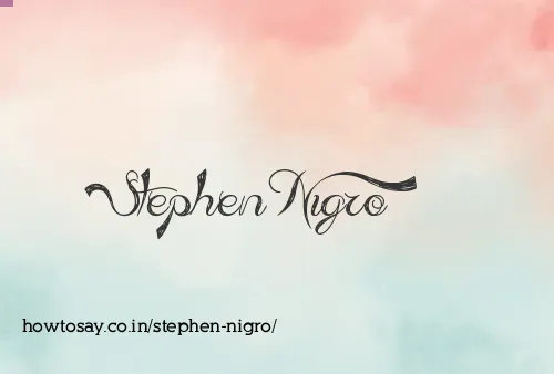 Stephen Nigro