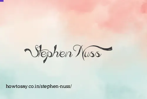 Stephen Nuss
