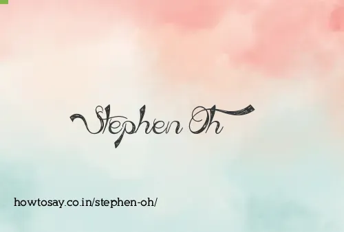 Stephen Oh