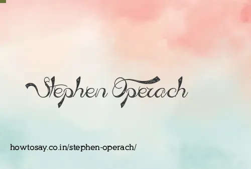 Stephen Operach