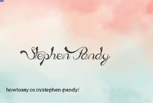 Stephen Pandy
