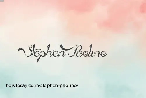 Stephen Paolino