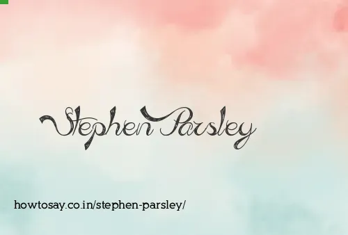 Stephen Parsley