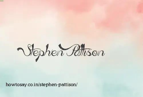 Stephen Pattison