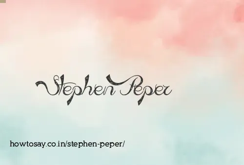 Stephen Peper