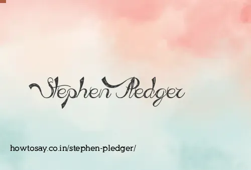 Stephen Pledger