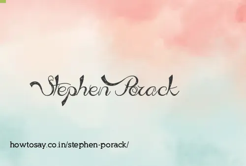 Stephen Porack
