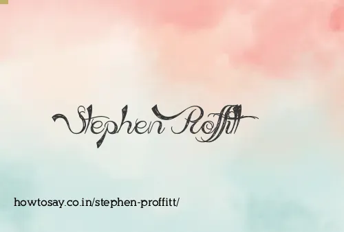 Stephen Proffitt