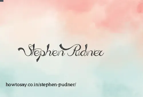 Stephen Pudner