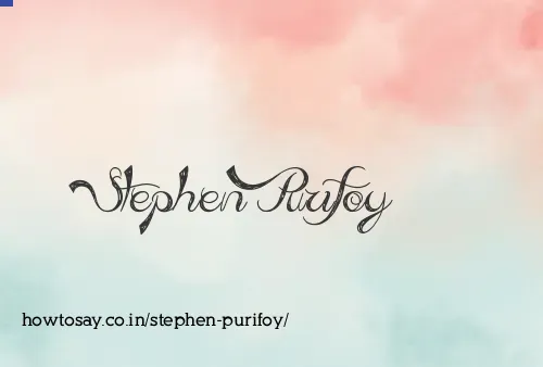 Stephen Purifoy