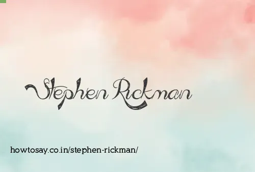 Stephen Rickman