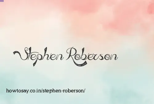 Stephen Roberson