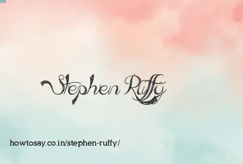 Stephen Ruffy