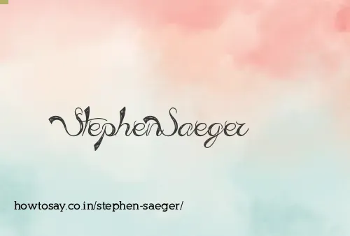 Stephen Saeger