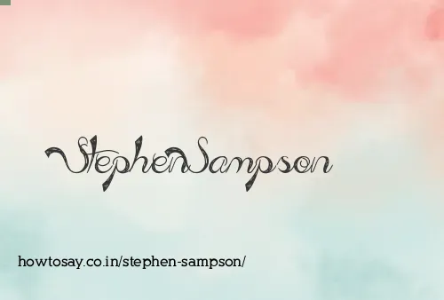 Stephen Sampson