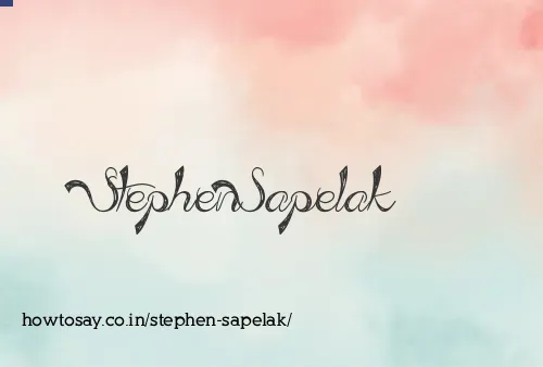 Stephen Sapelak