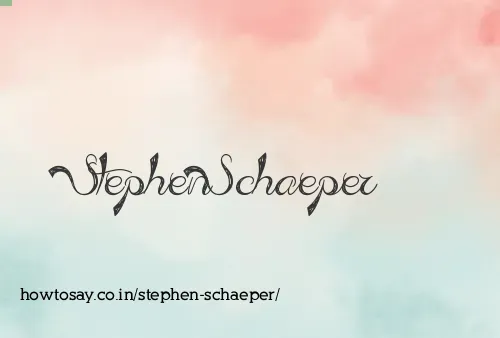Stephen Schaeper
