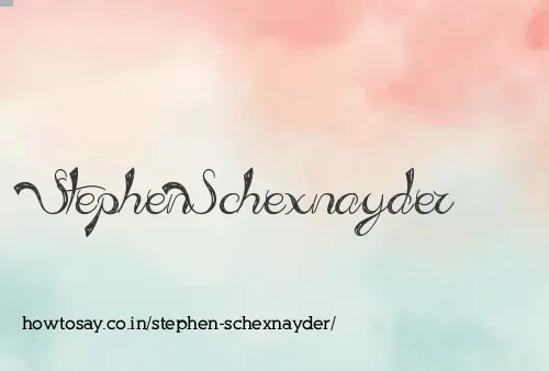 Stephen Schexnayder