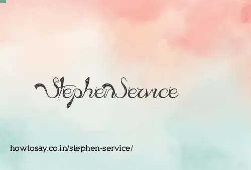 Stephen Service