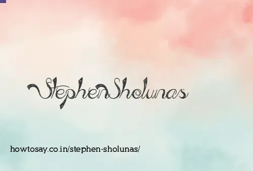 Stephen Sholunas