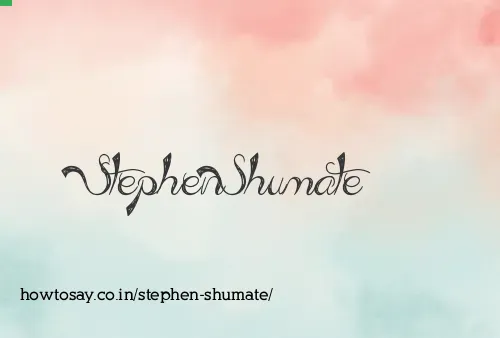 Stephen Shumate