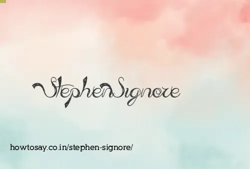 Stephen Signore