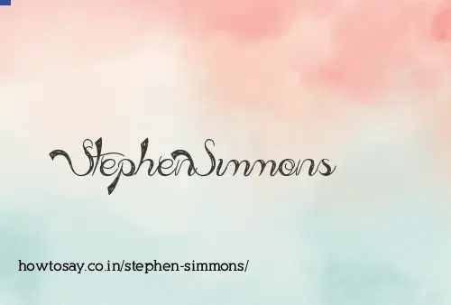 Stephen Simmons