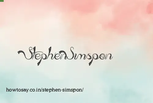Stephen Simspon
