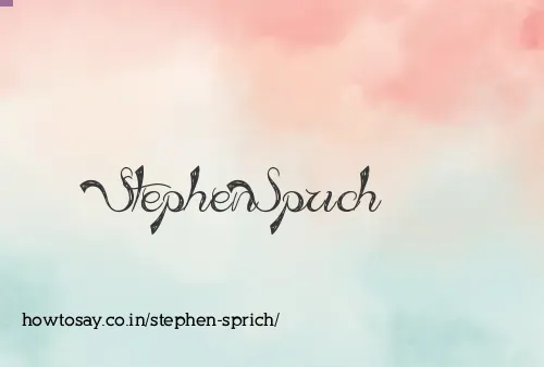 Stephen Sprich
