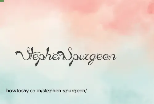 Stephen Spurgeon