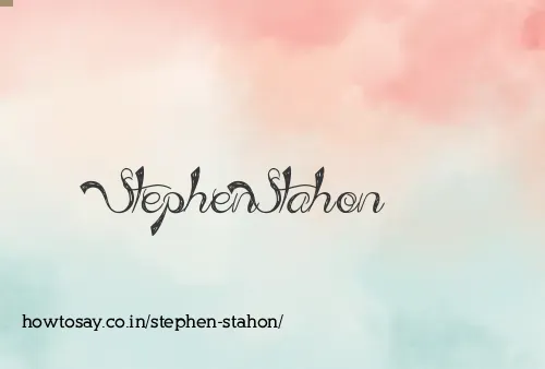 Stephen Stahon