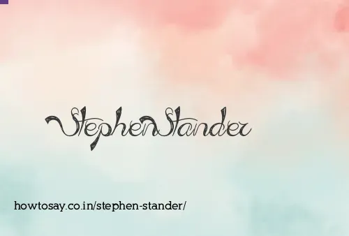 Stephen Stander