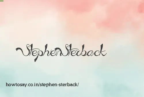 Stephen Sterback