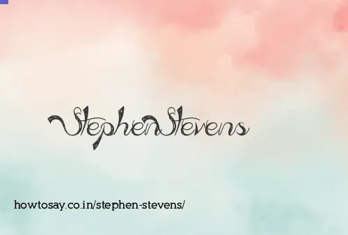 Stephen Stevens