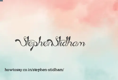 Stephen Stidham