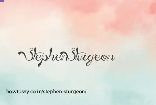 Stephen Sturgeon