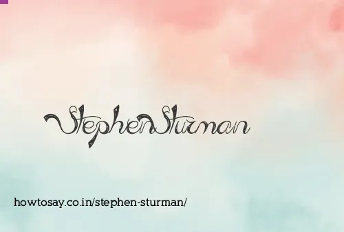 Stephen Sturman