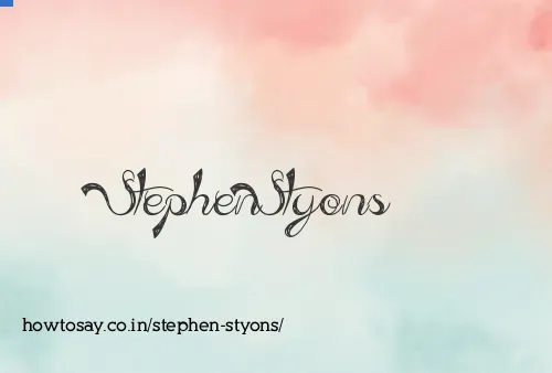 Stephen Styons