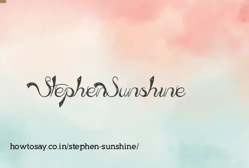 Stephen Sunshine
