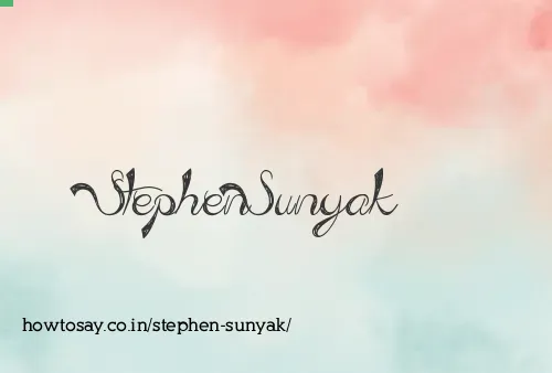 Stephen Sunyak