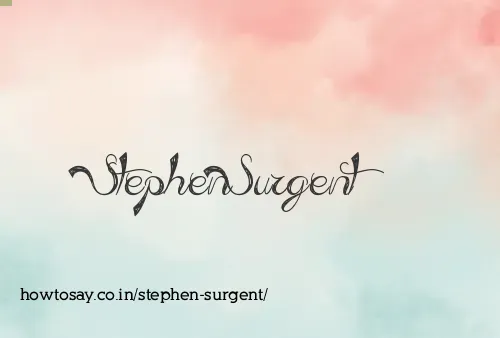 Stephen Surgent
