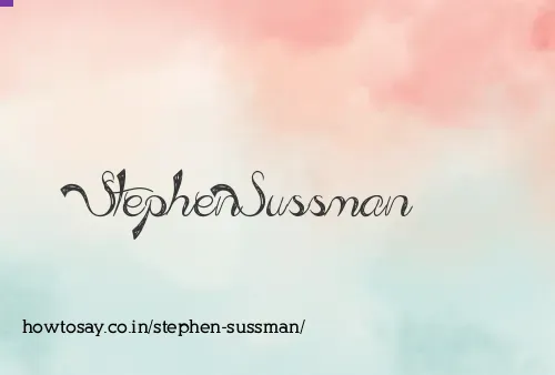 Stephen Sussman