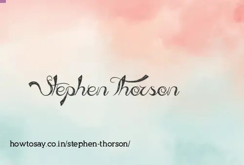 Stephen Thorson