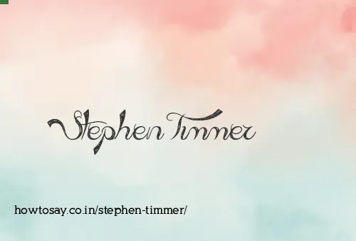 Stephen Timmer