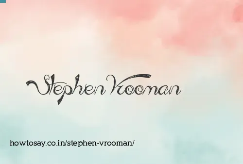 Stephen Vrooman
