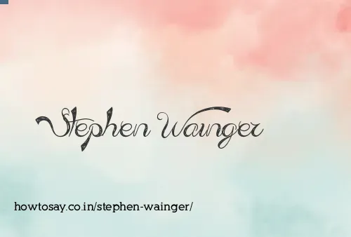 Stephen Wainger
