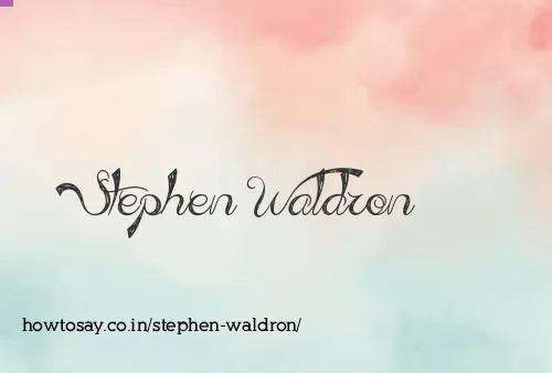 Stephen Waldron